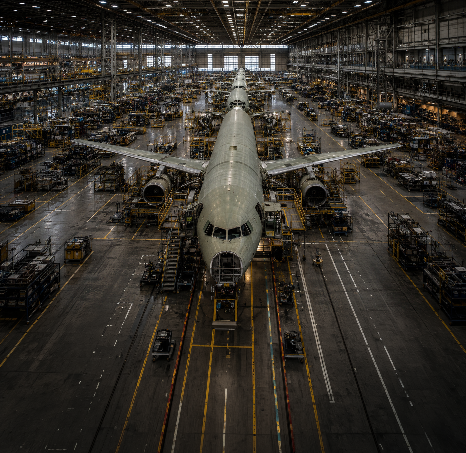 Aerospace defense production line
